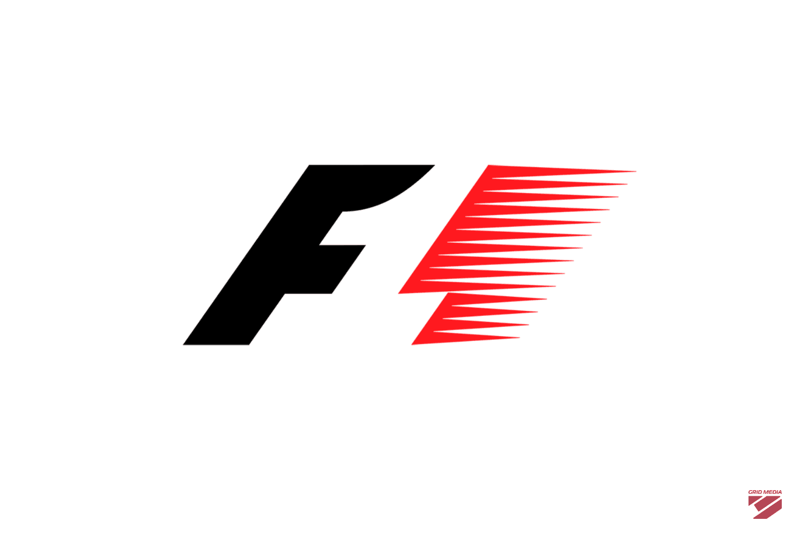 Iconic 'Flying One' negative-space logo (1994–2017) 1994–2017 'Flying One' F1 logo by Carter Wong